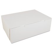 Sct Non-Window Bakery Boxes, Paperboard, 14.5w x 10.5d x 5h, White, PK100 SCH 1005